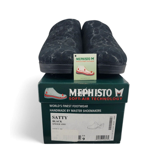 Mephisto Satty Black Clogs Women’s Size‎ 9 Comfort Orthopedic Slip-On Slides - Picture 5 of 5